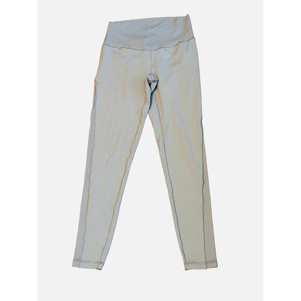 Aerie Chill Play Move leggings Medium high waist full length Light Gray comfort